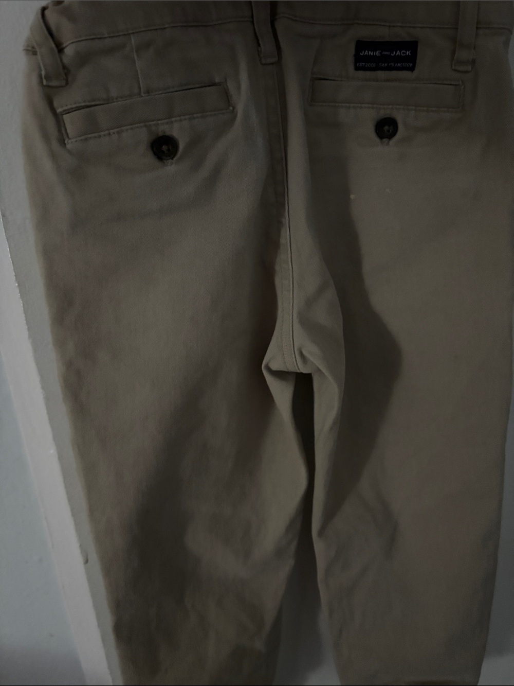 Janie and Jack Light Khaki Boys' Chino Pants